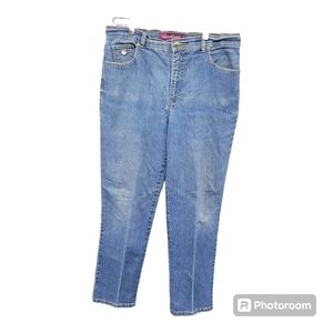 Vintage 90s Gloria Vanderbilt Denim Blue Jeans Size 14 Y2k Mom